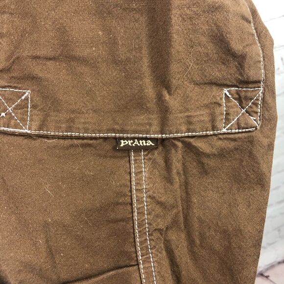 Prana Brown Capri Pants Women's Sz Small - Picture 8 of 13